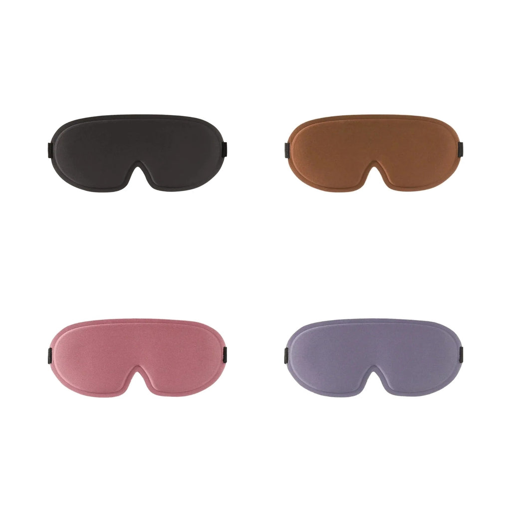 3D Contoured Sleep Mask in Black, Camel, Pink and Purple