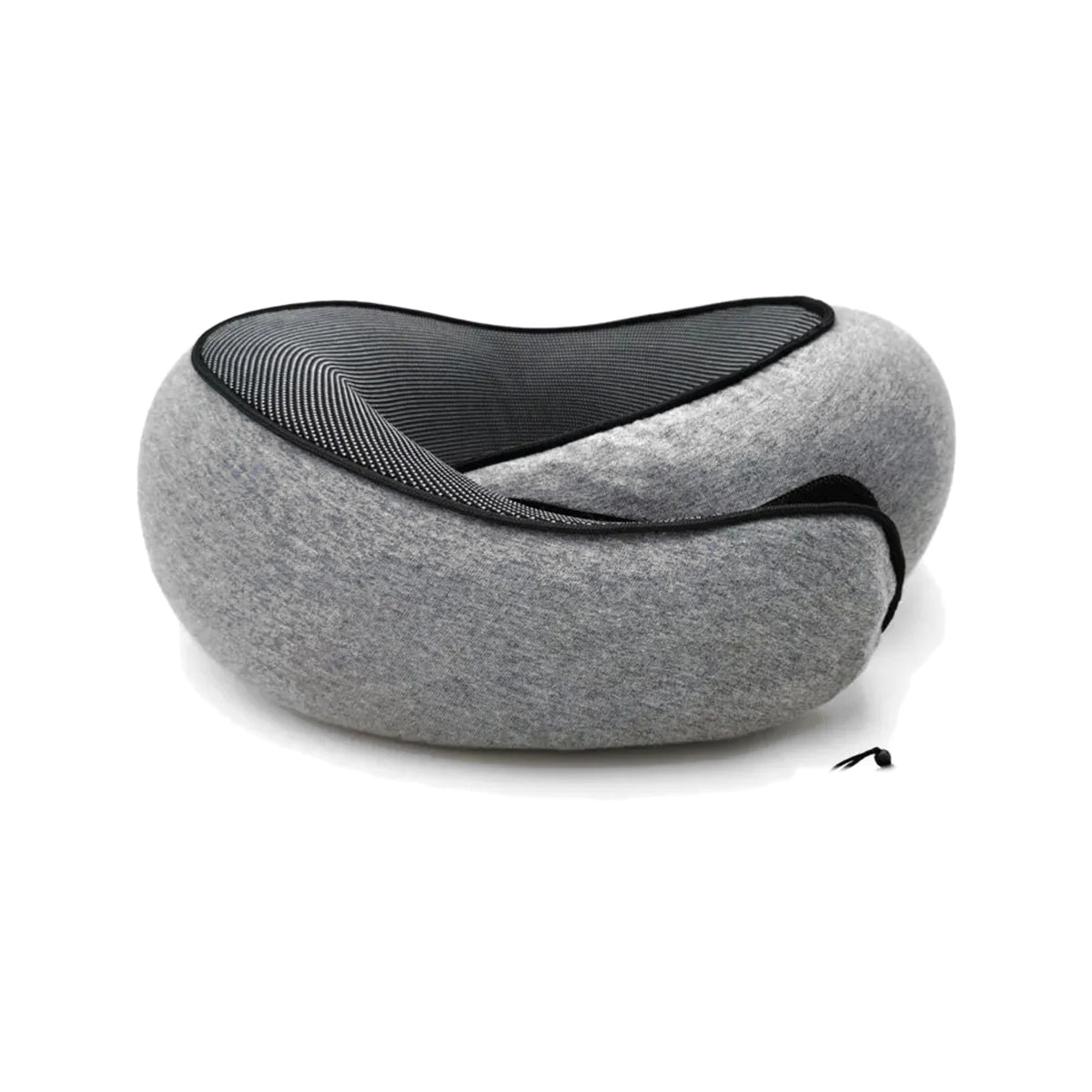 Memory Foam Travel Pillow in Dark Gray