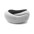 Memory Foam Travel Pillow in Light Gray